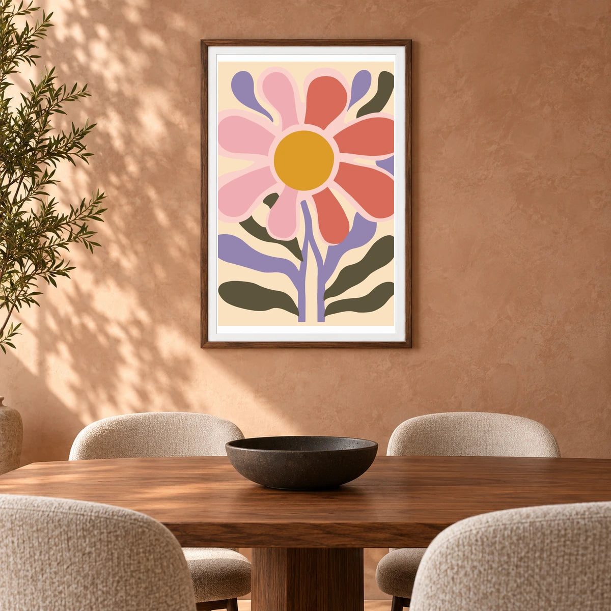 Flower Print CXIII — Flower & Botanical Prints shown in a styled interior