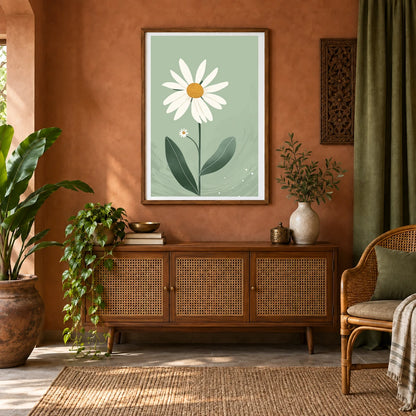 Flower Print CXV — Flower & Botanical Prints shown in a styled interior