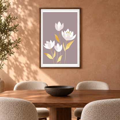 Flower Print CXVIII — Flower & Botanical Prints shown in a styled interior
