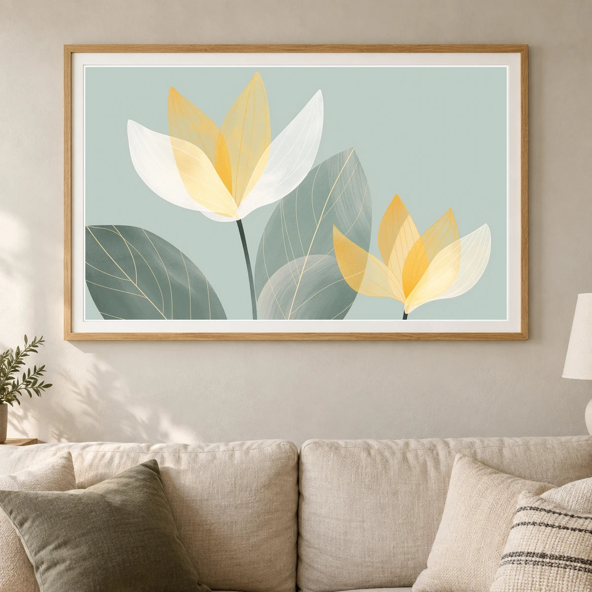 Flower Print CXIX — Flower & Botanical Prints shown in a styled interior