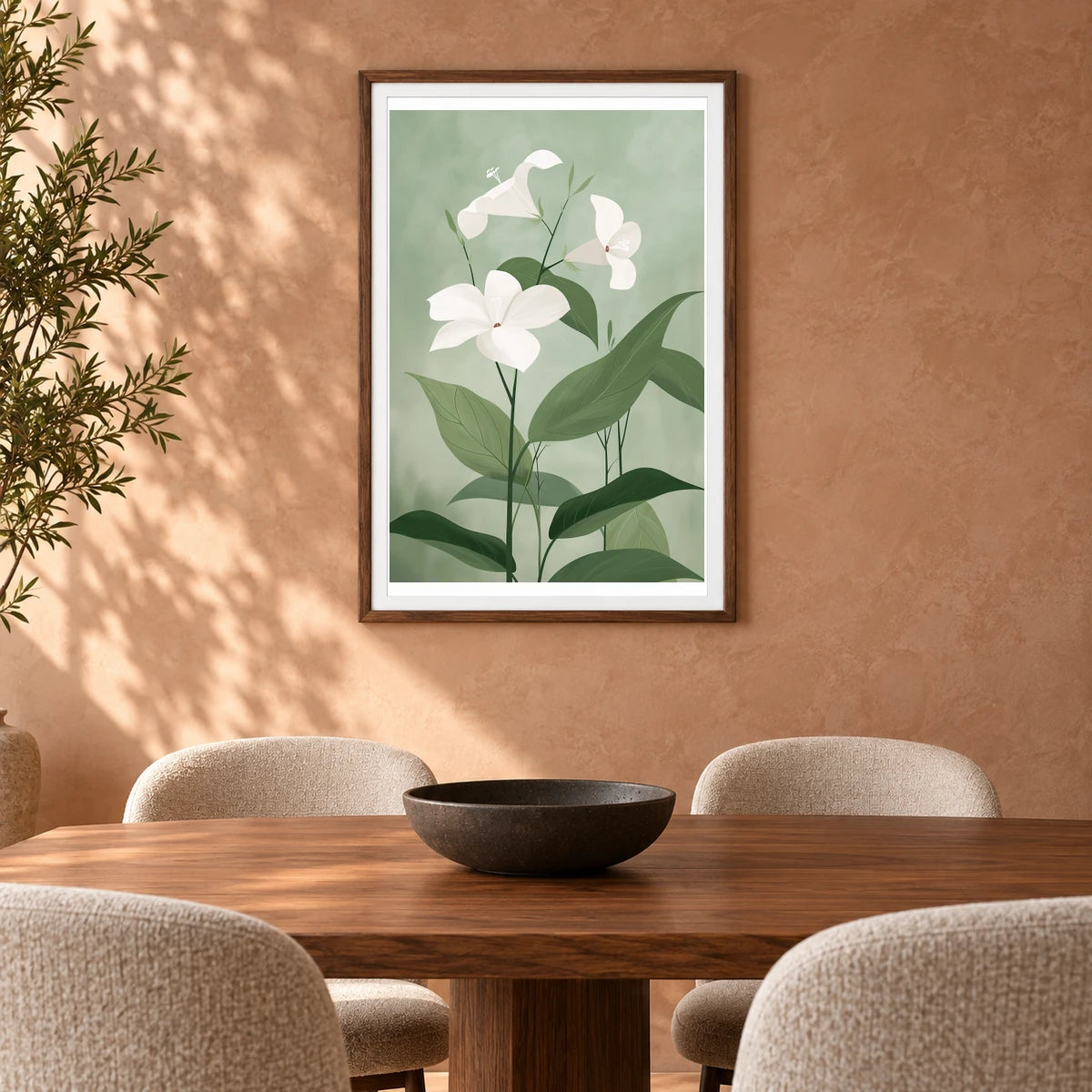 Flower Print CXX — Flower & Botanical Prints shown in a styled interior