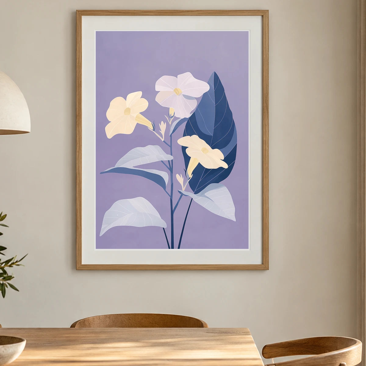 Flower Print CXXII — Flower & Botanical Prints shown in a styled interior