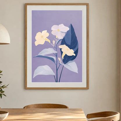 Flower Print CXXII — Flower & Botanical Prints shown in a styled interior