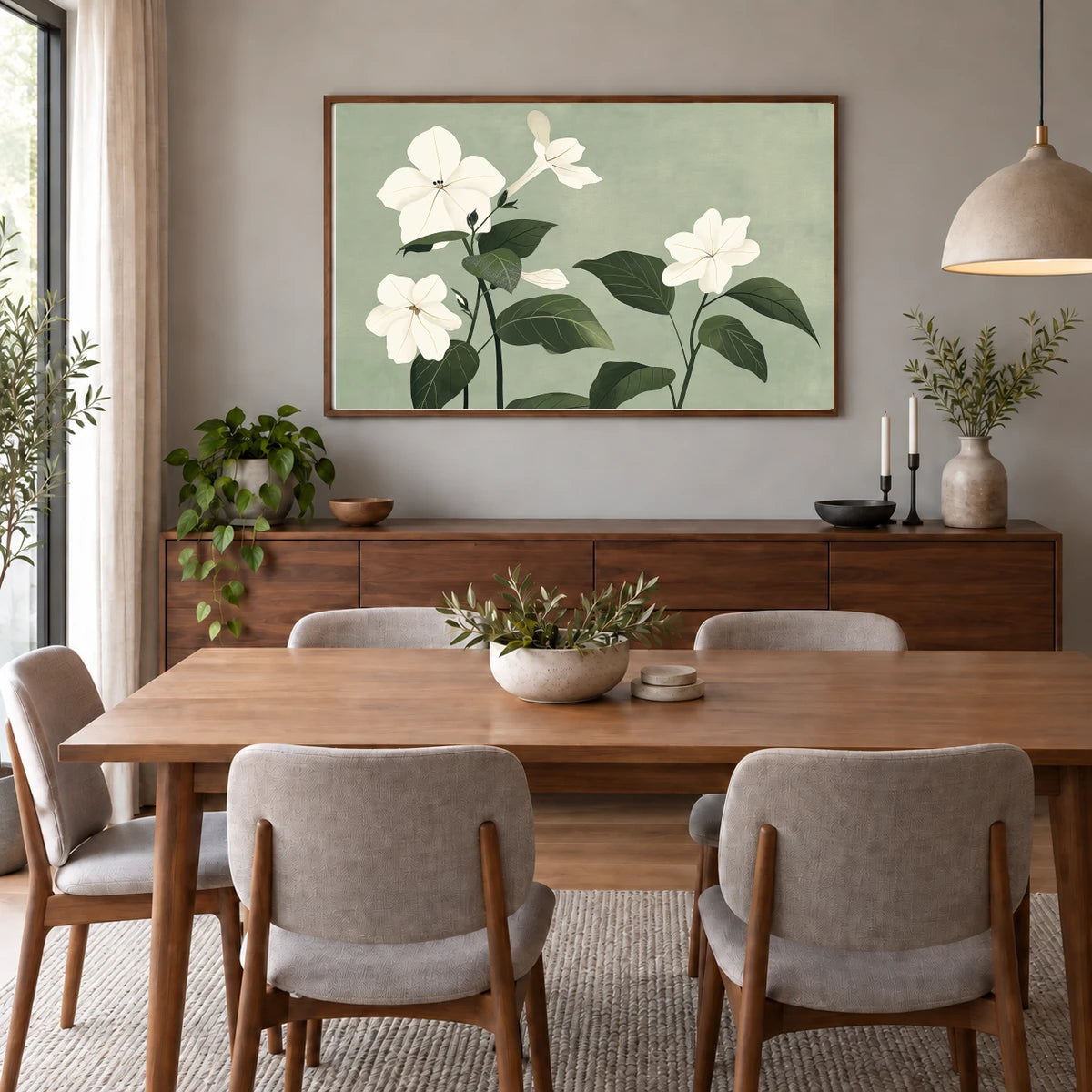 Flower Print CXXIII — Flower & Botanical Prints shown in a styled interior