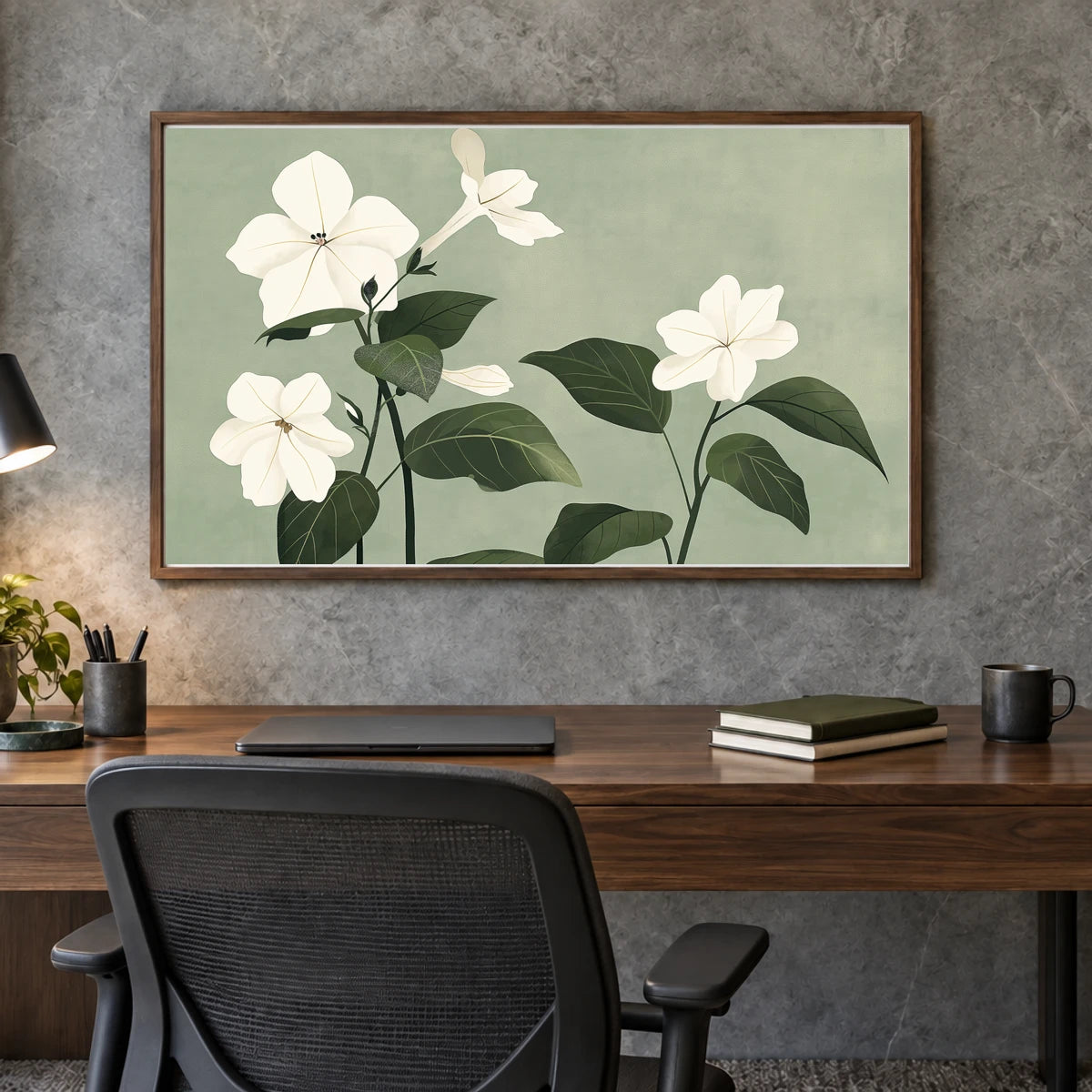 Flower Print CXXIII — Flower & Botanical Prints shown in a styled interior