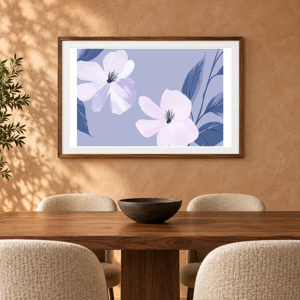 Flower Print CXXIV — Flower & Botanical Prints shown in a styled interior