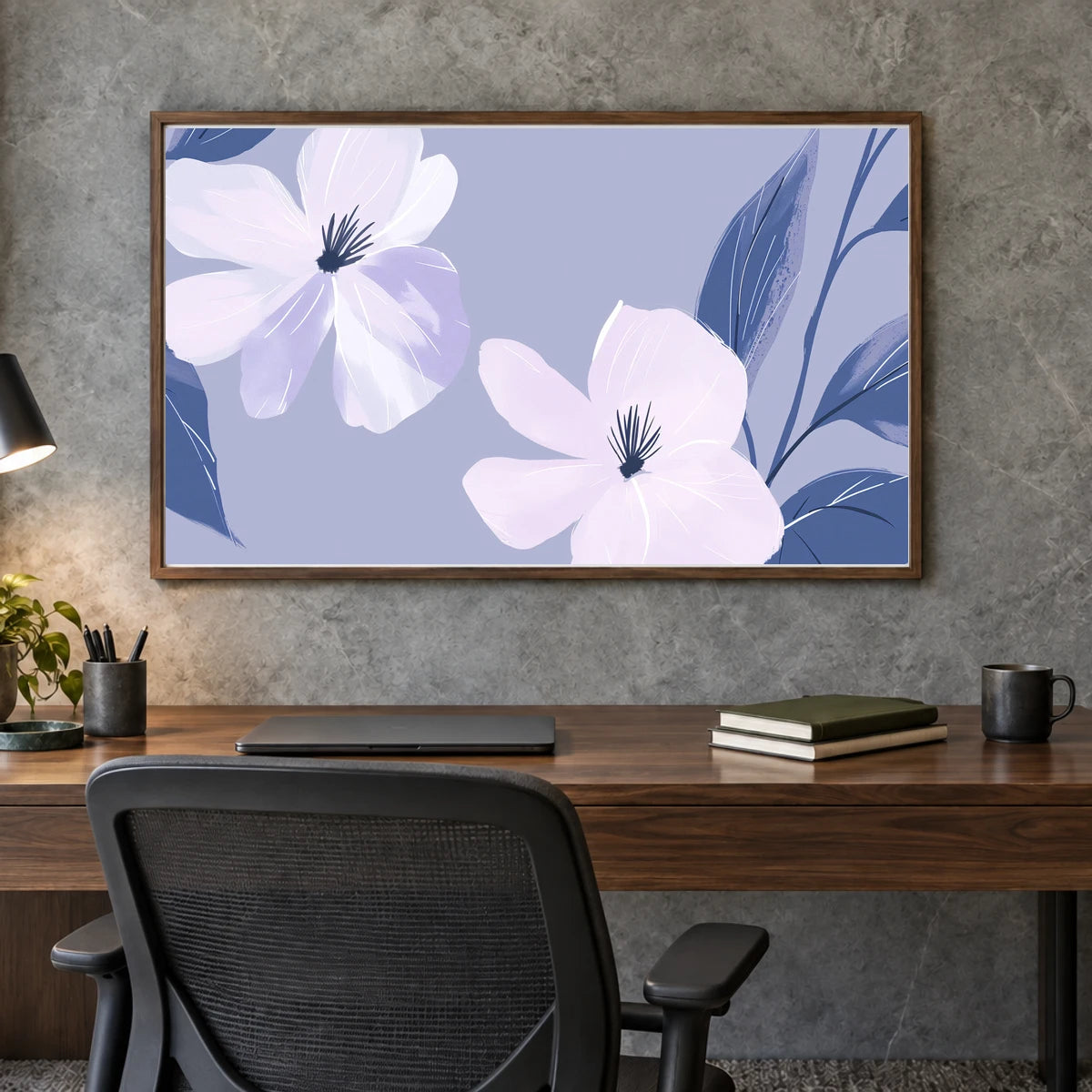 Flower Print CXXIV — Flower & Botanical Prints shown in a styled interior