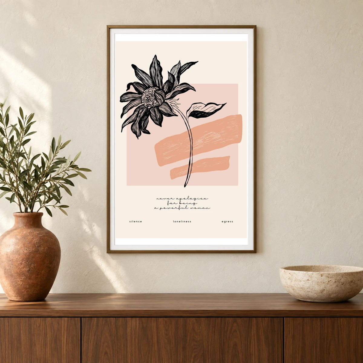 Flower Print CXXV — Flower & Botanical Prints shown in a styled interior