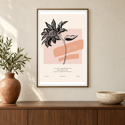 Flower Print CXXV — Flower & Botanical Prints shown in a styled interior