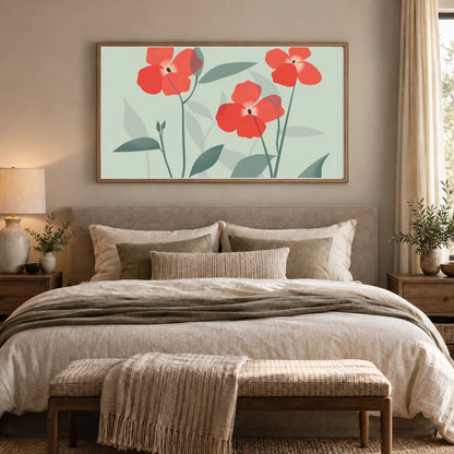 Flower Print CXXVI — Flower & Botanical Prints shown in a styled interior
