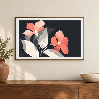 Flower Print CXXVII — Flower & Botanical Prints shown in a styled interior