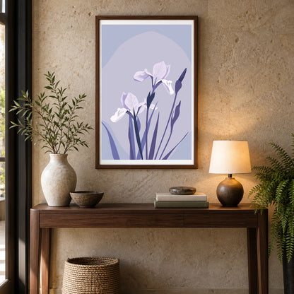 Flower Print CXXXII — Flower & Botanical Prints shown in a styled interior