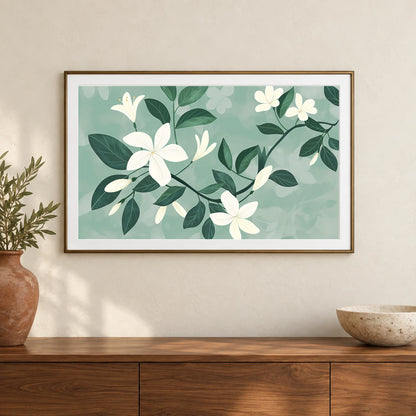 Flower Print CXXXIV — Flower & Botanical Prints shown in a styled interior