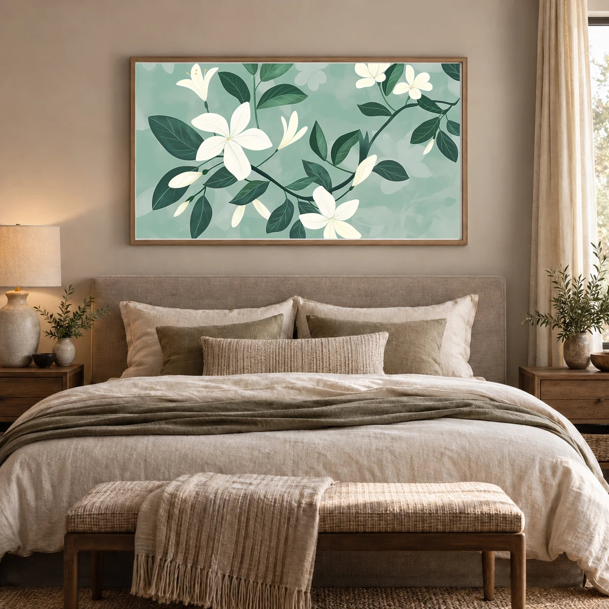 Flower Print CXXXIV — Flower & Botanical Prints shown in a styled interior