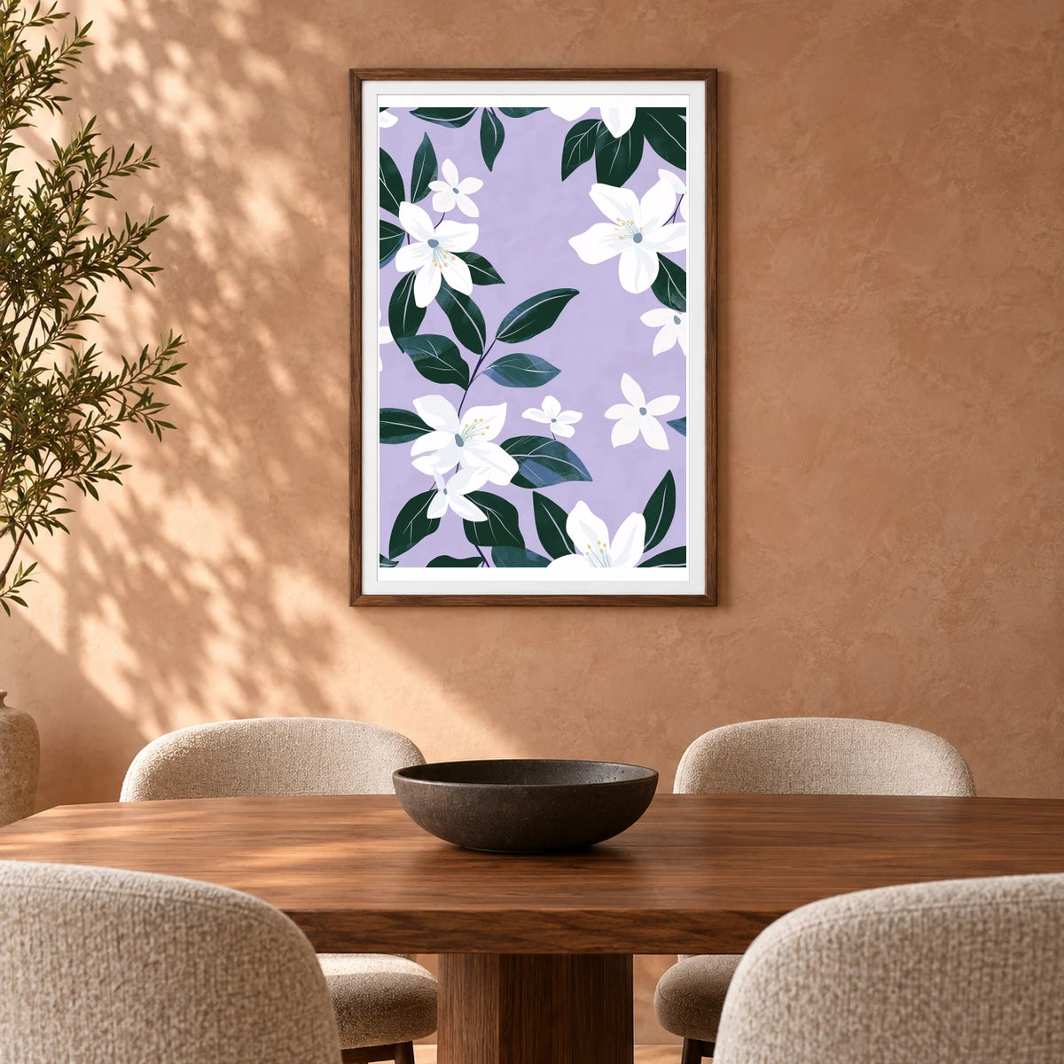 Flower Print CXXXV — Flower & Botanical Prints shown in a styled interior