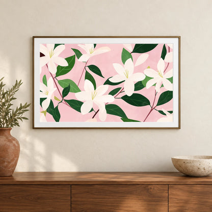 Flower Print CXXXVIII — Flower & Botanical Prints shown in a styled interior