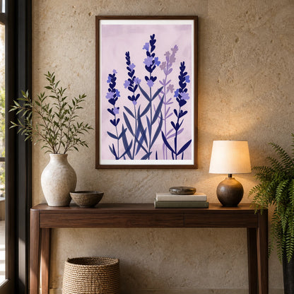 Flower Print CXLV — Flower & Botanical Prints shown in a styled interior