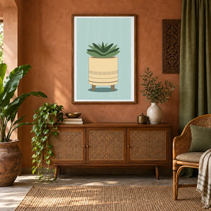 Flower Print CXLVI — Flower & Botanical Prints shown in a styled interior