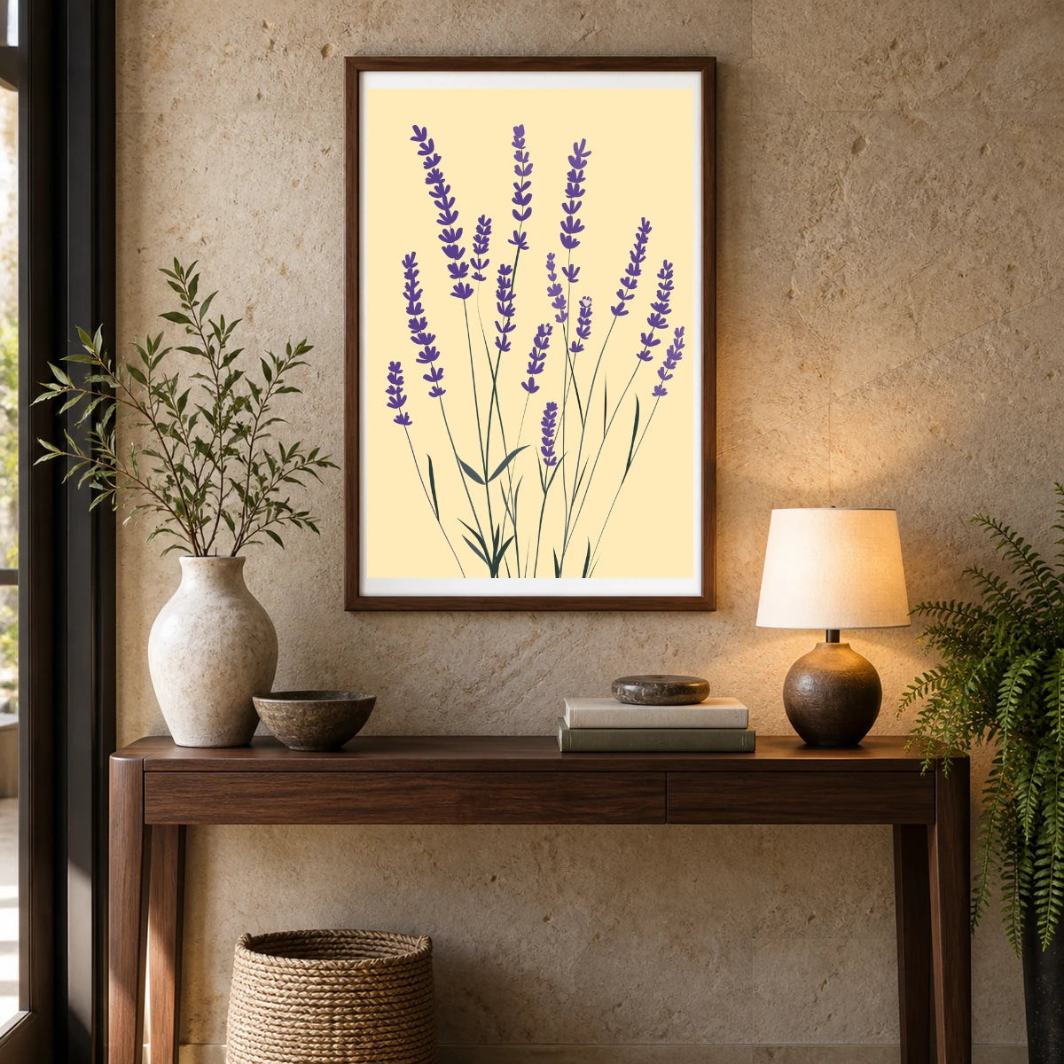 Flower Print CXLVIII — Flower & Botanical Prints shown in a styled interior