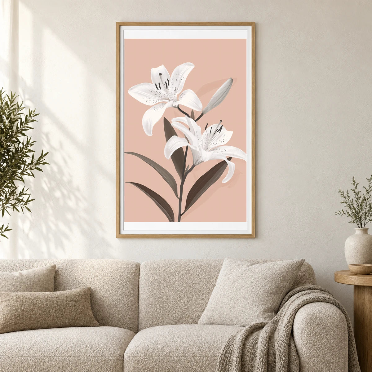 Flower Print CLII — Flower & Botanical Prints shown in a styled interior