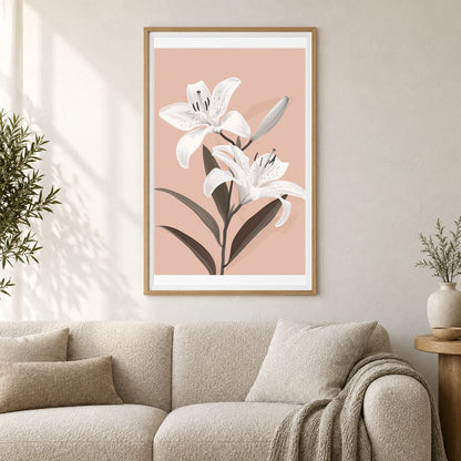 Flower Print CLII — Flower & Botanical Prints shown in a styled interior