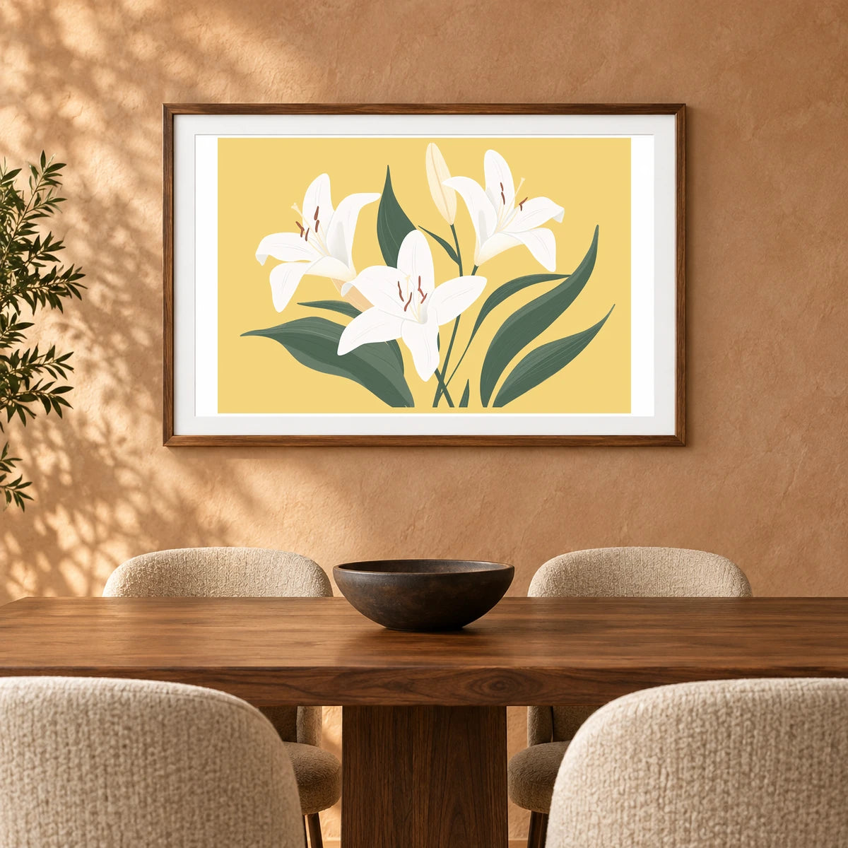 Flower Print CLIV — Flower & Botanical Prints shown in a styled interior