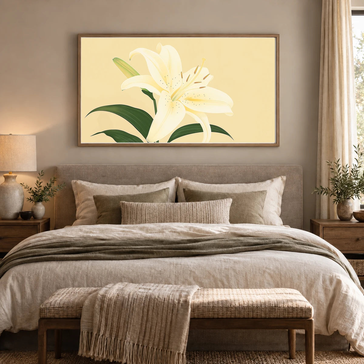 Flower Print CLV — Flower & Botanical Prints shown in a styled interior