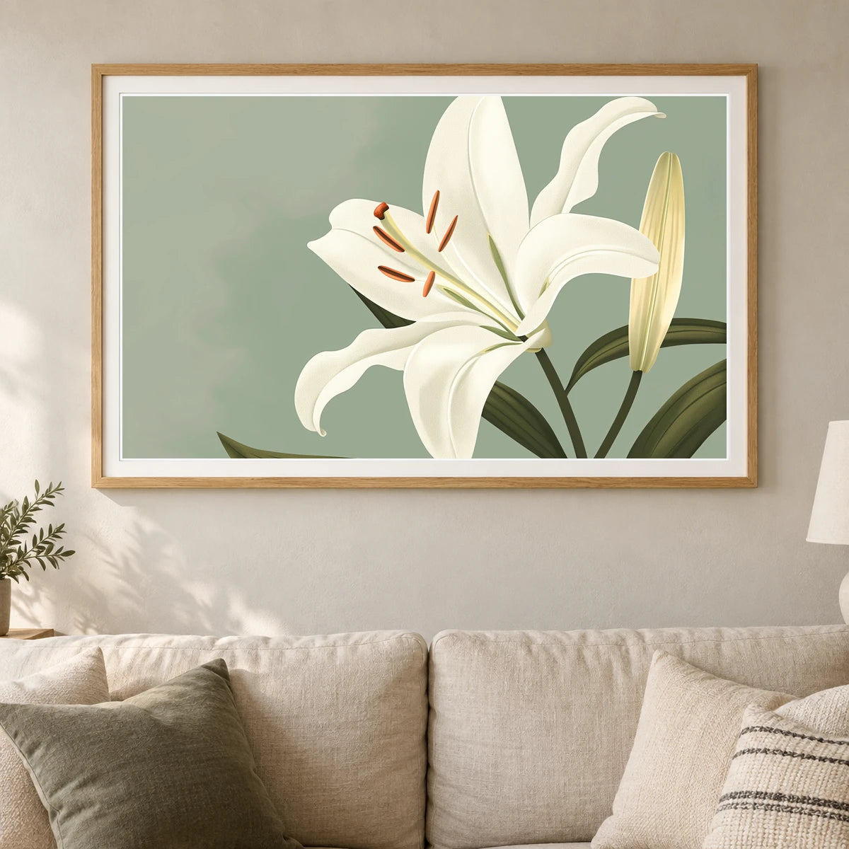 Flower Print CLVI — Flower & Botanical Prints shown in a styled interior