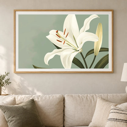 Flower Print CLVI — Flower & Botanical Prints shown in a styled interior