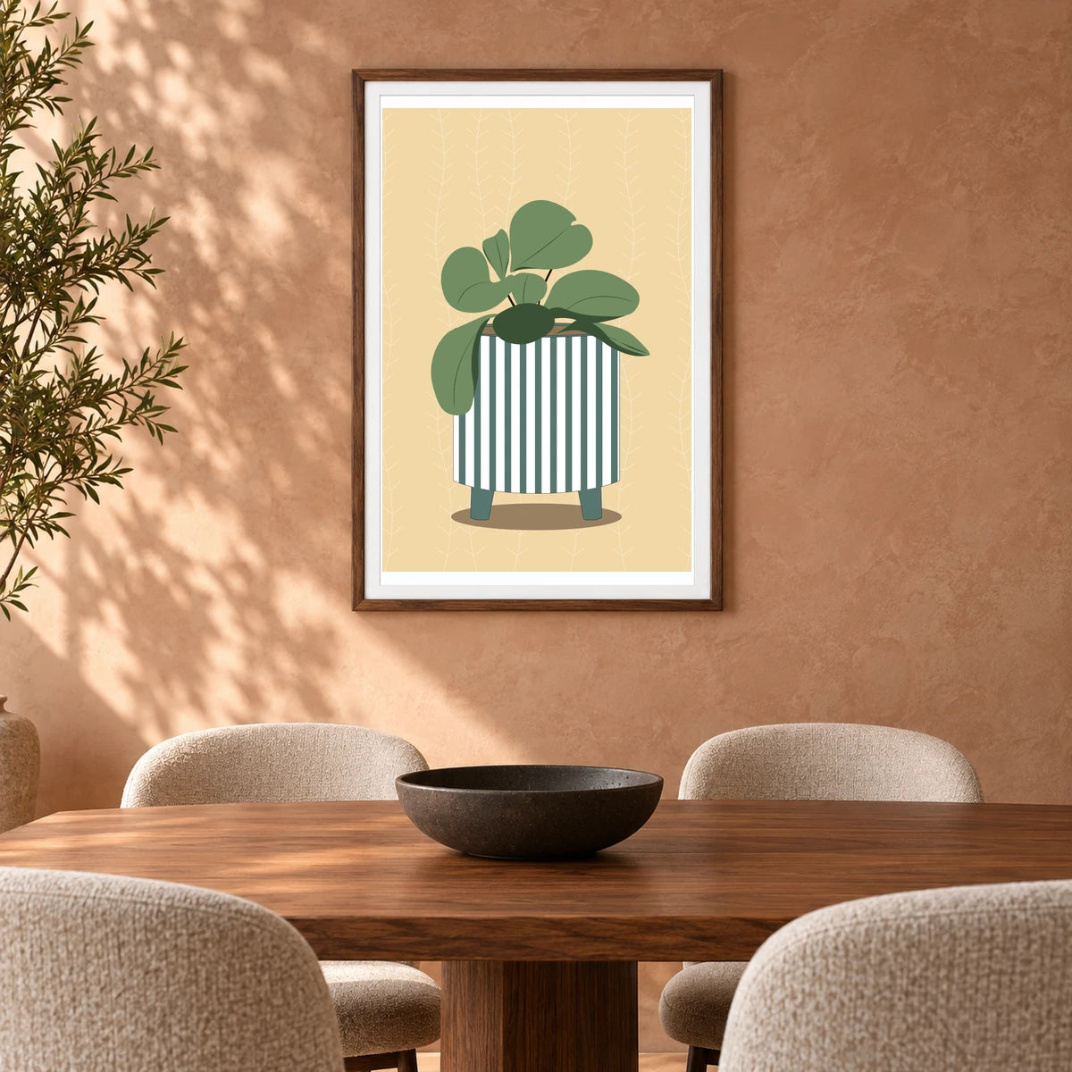 Flower Print CLVII — Flower & Botanical Prints shown in a styled interior