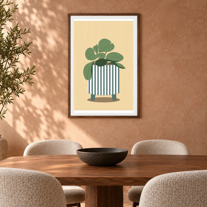 Flower Print CLVII — Flower & Botanical Prints shown in a styled interior