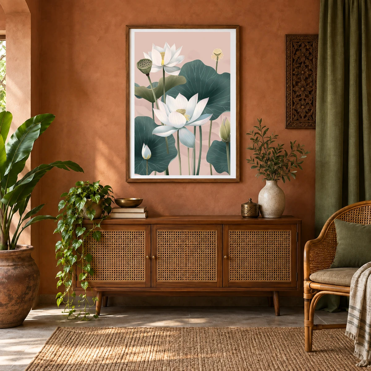 Flower Print CLXI — Flower & Botanical Prints shown in a styled interior