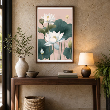 Flower Print CLXI — Flower & Botanical Prints shown in a styled interior