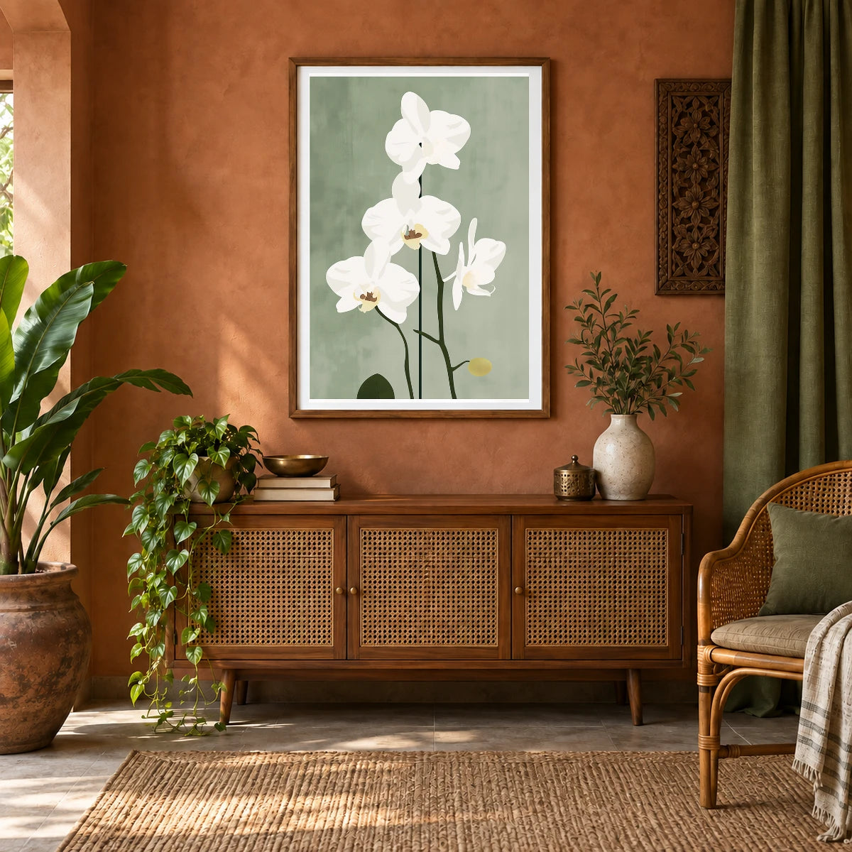Flower Print CLXXII — Flower & Botanical Prints shown in a styled interior