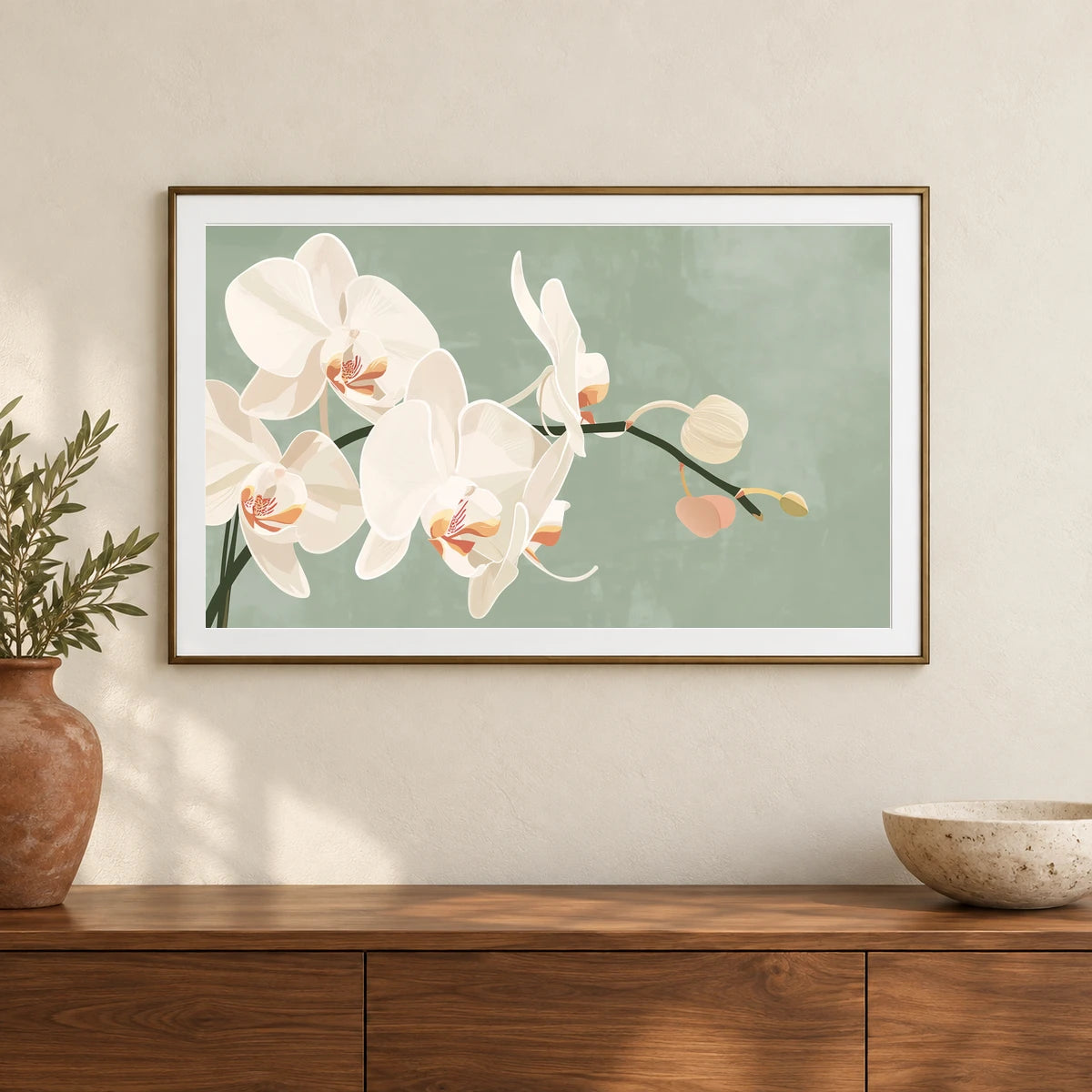 Flower Print CLXXXII — Flower & Botanical Prints shown in a styled interior