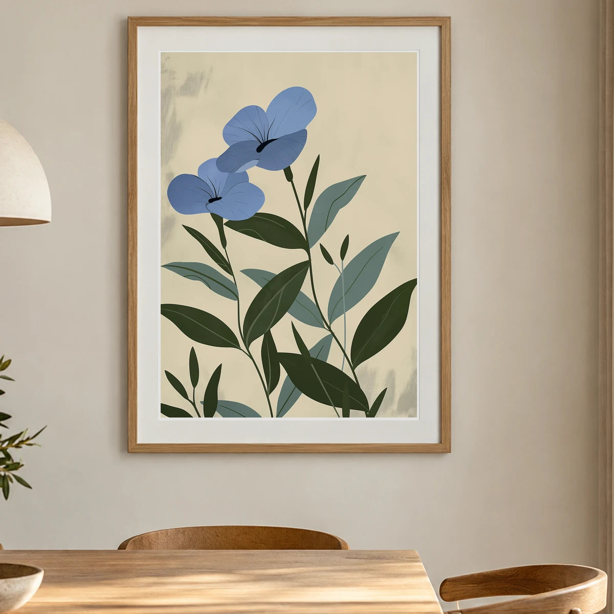 Flower Print CLXXXIII — Flower & Botanical Prints shown in a styled interior