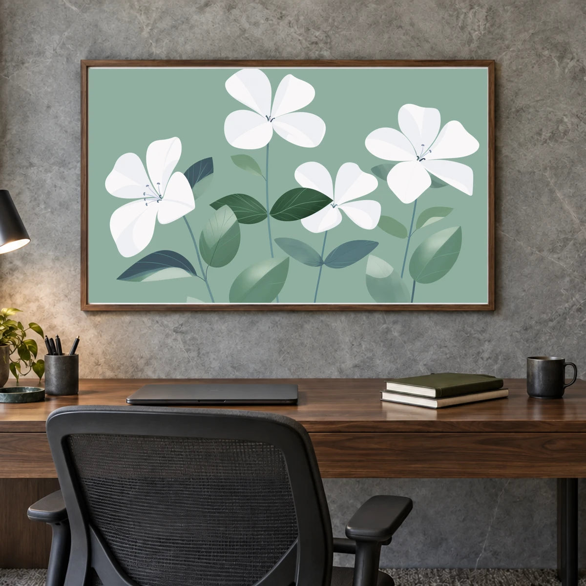 Flower Print CLXXXIV — Flower & Botanical Prints shown in a styled interior