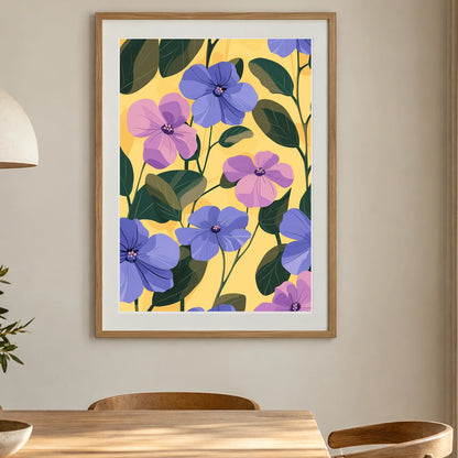 Flower Print CLXXXVI — Flower & Botanical Prints shown in a styled interior