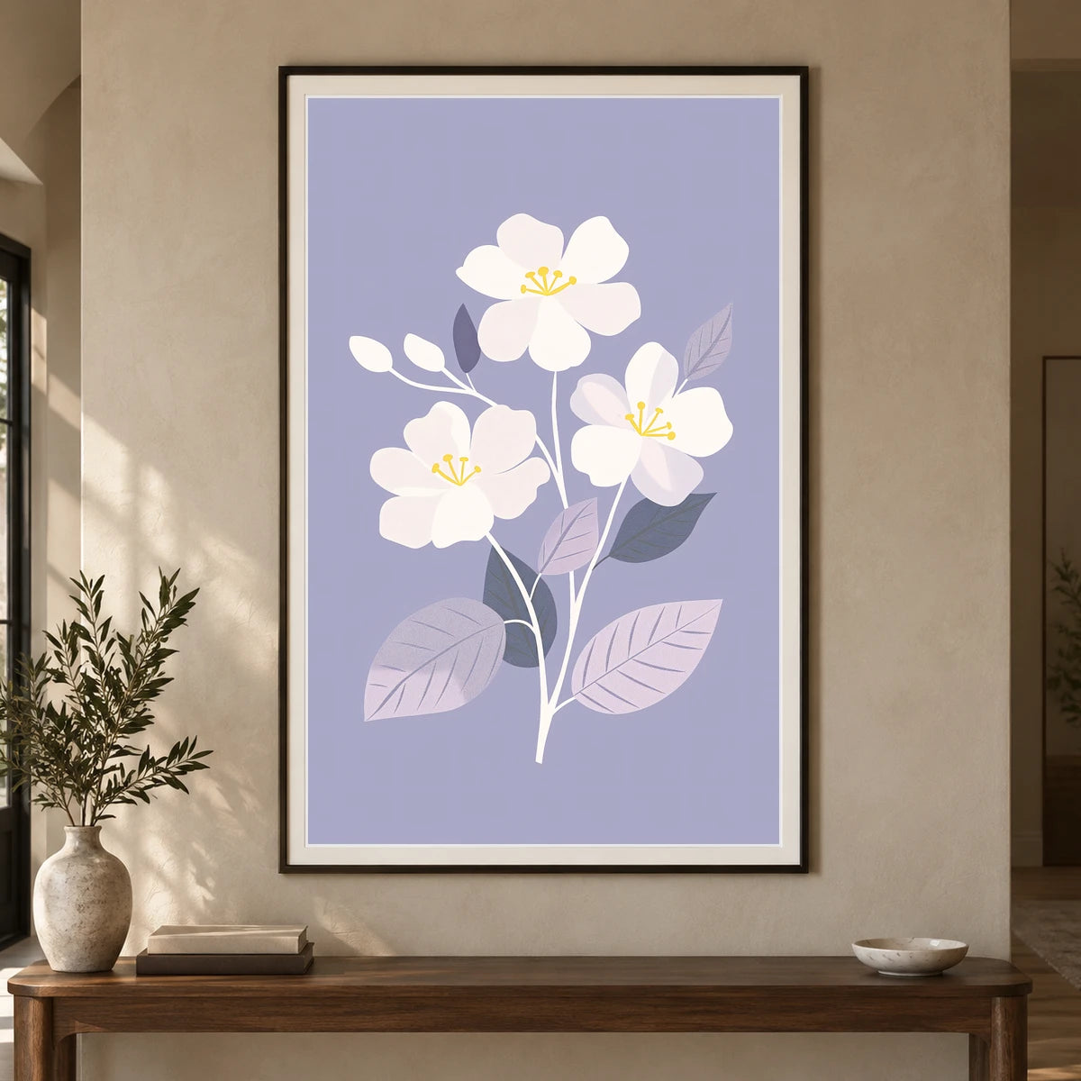 Flower Print CLXXXVIII — Flower & Botanical Prints shown in a styled interior
