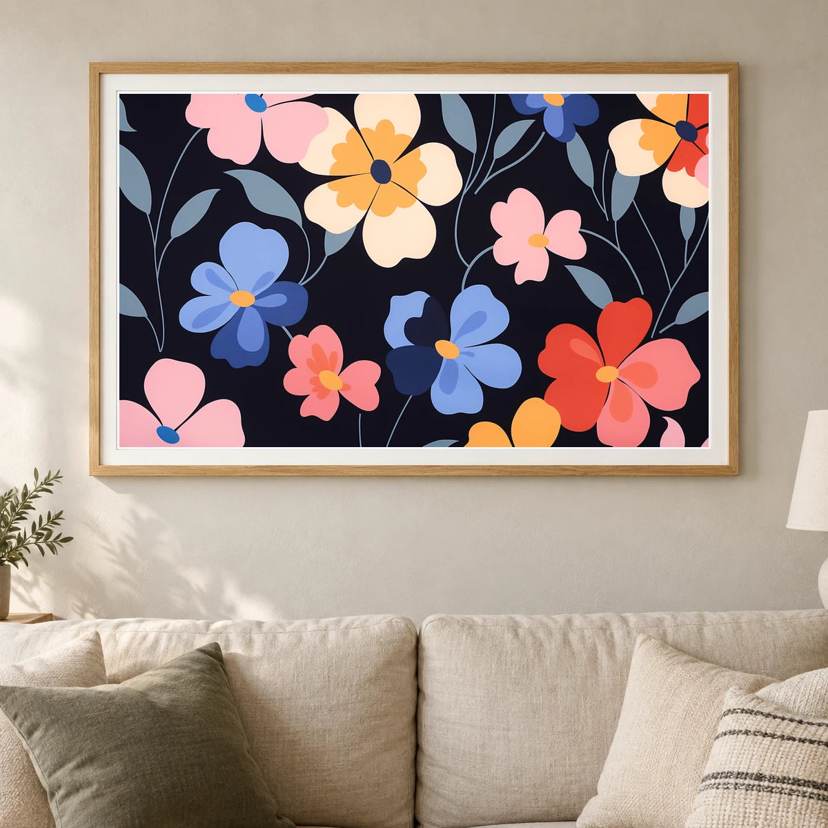Flower Print CLXXXIX — Flower & Botanical Prints shown in a styled interior