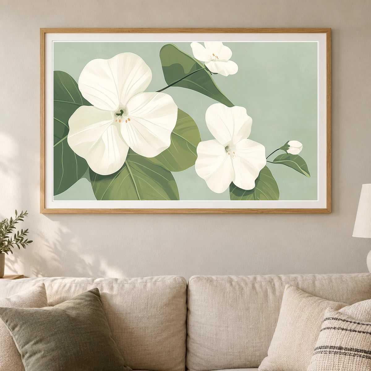 Flower Print CXCII — Flower & Botanical Prints shown in a styled interior