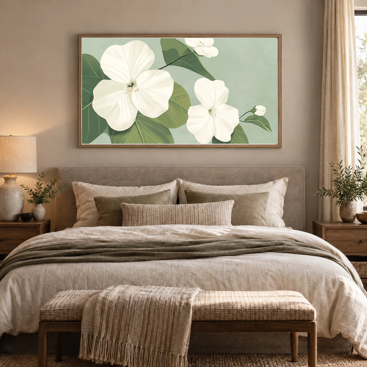 Flower Print CXCII — Flower & Botanical Prints shown in a styled interior