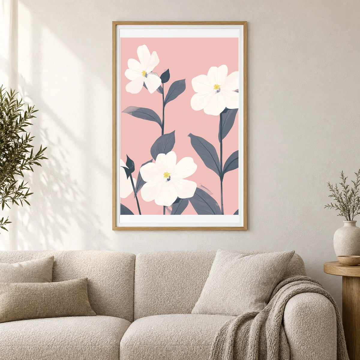 Flower Print CXCIV — Flower & Botanical Prints shown in a styled interior