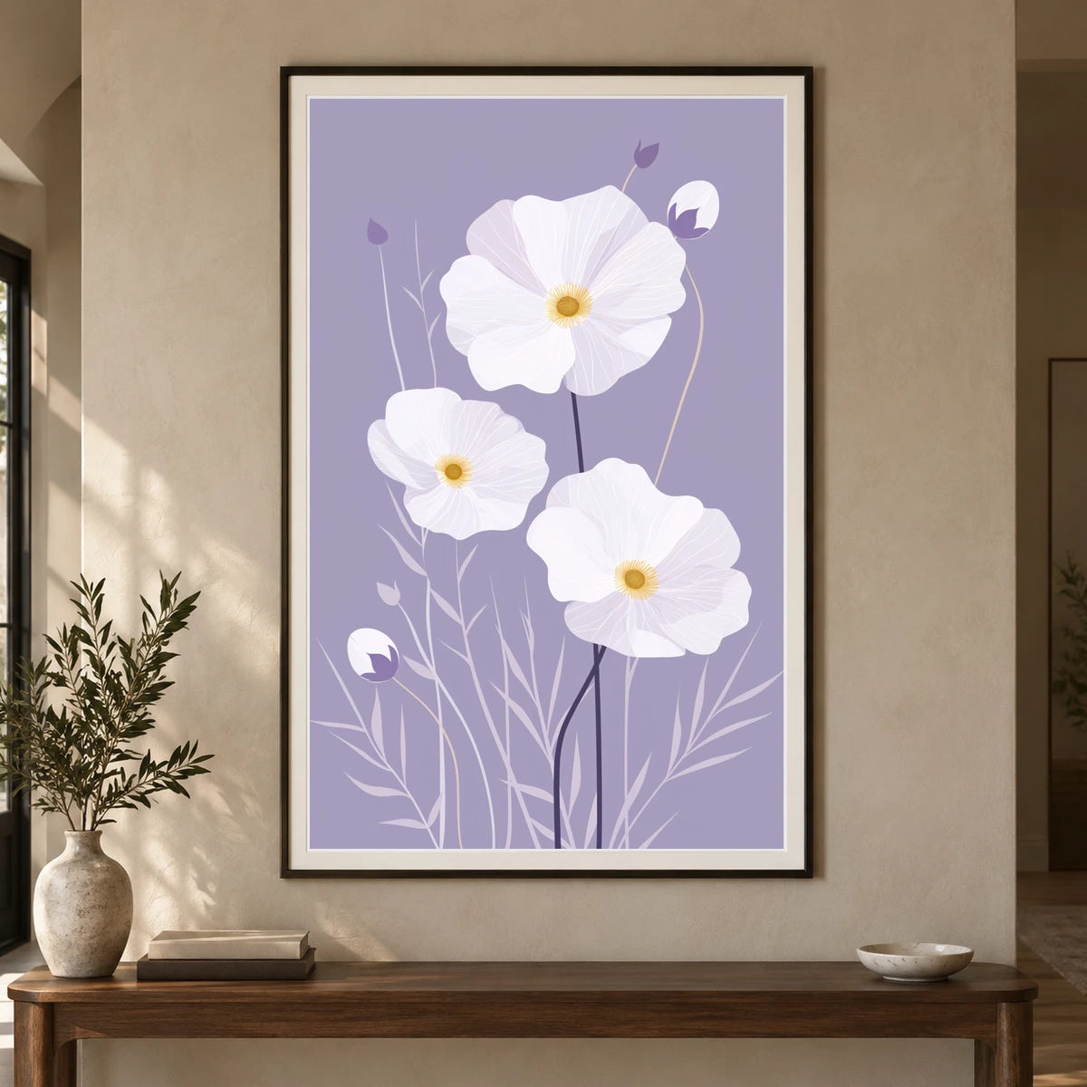 Flower Print CXCV — Flower & Botanical Prints shown in a styled interior