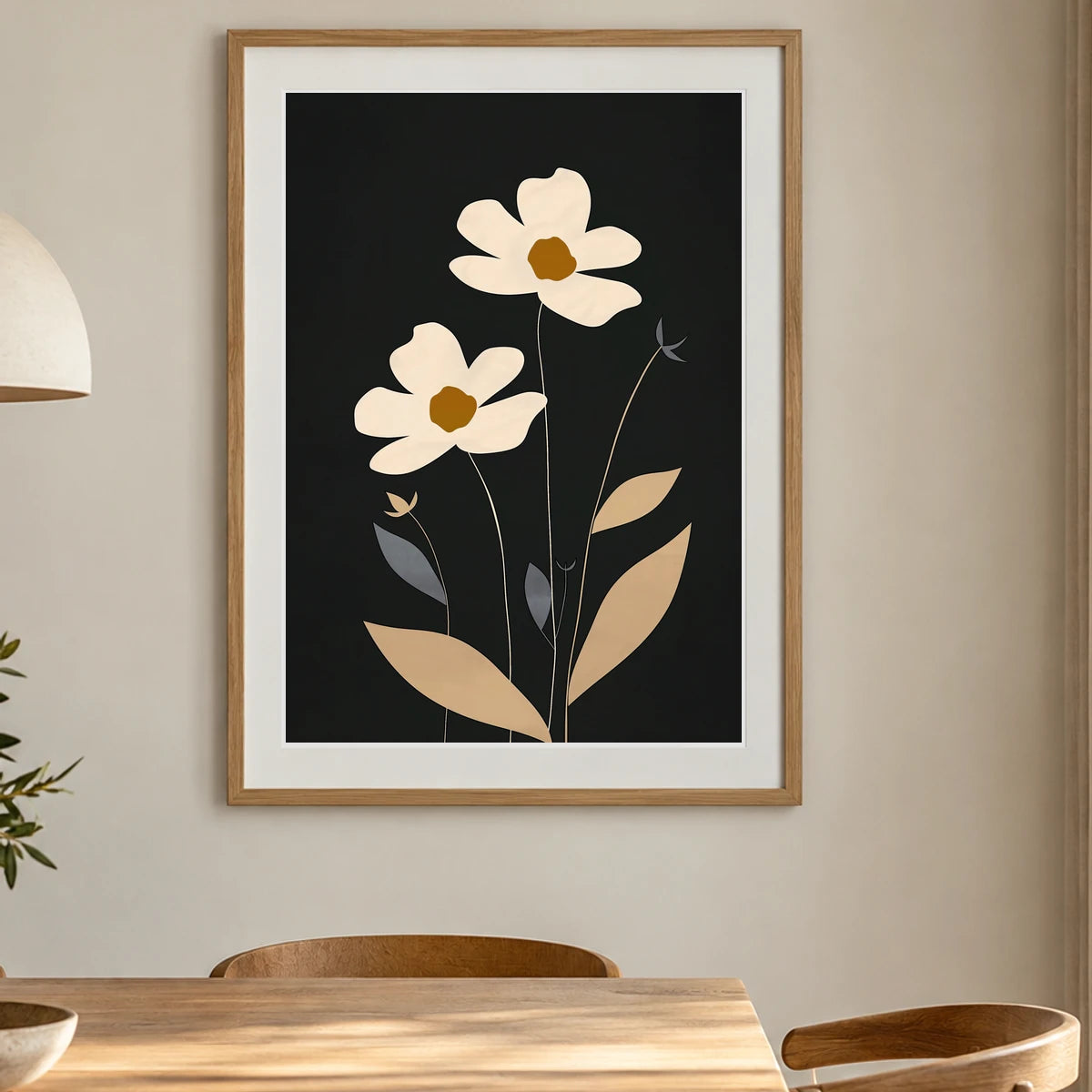 Flower Print CXCVI — Flower & Botanical Prints shown in a styled interior