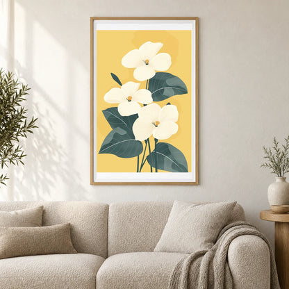 Flower Print CXCVII — Flower & Botanical Prints shown in a styled interior