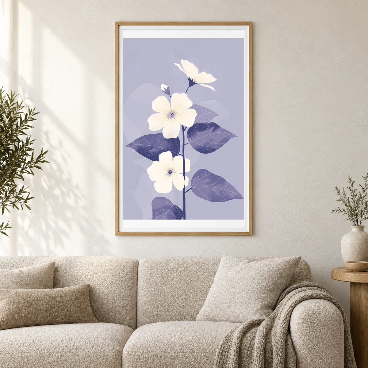 Flower Print CXCVIII — Flower & Botanical Prints shown in a styled interior