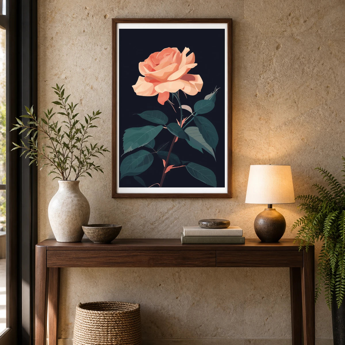 Flower Print CCII — Flower & Botanical Prints shown in a styled interior