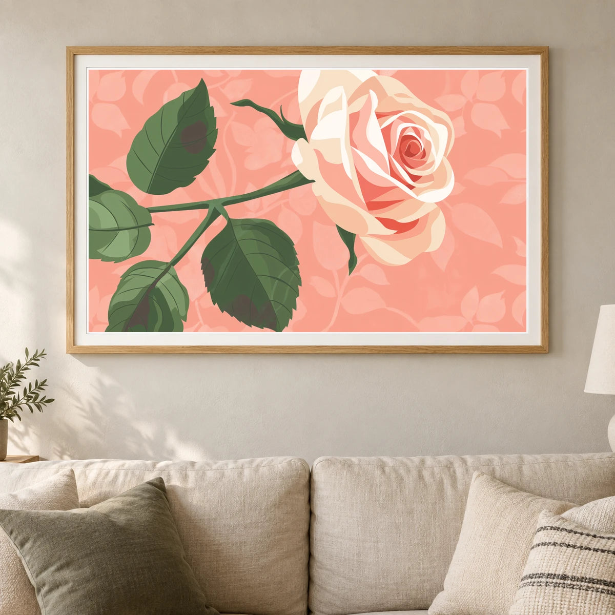 Flower Print CCIV — Flower & Botanical Prints shown in a styled interior