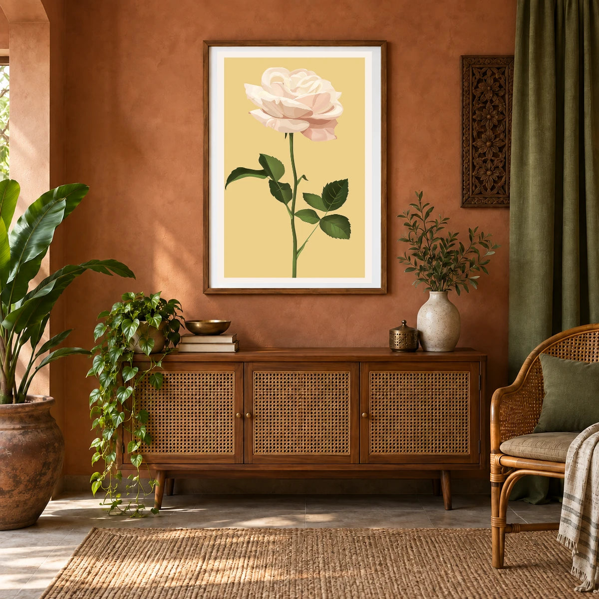 Flower Print CCV — Flower & Botanical Prints shown in a styled interior